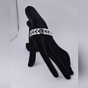 Rustic Cuff Silver Toned Bracelet Cuff